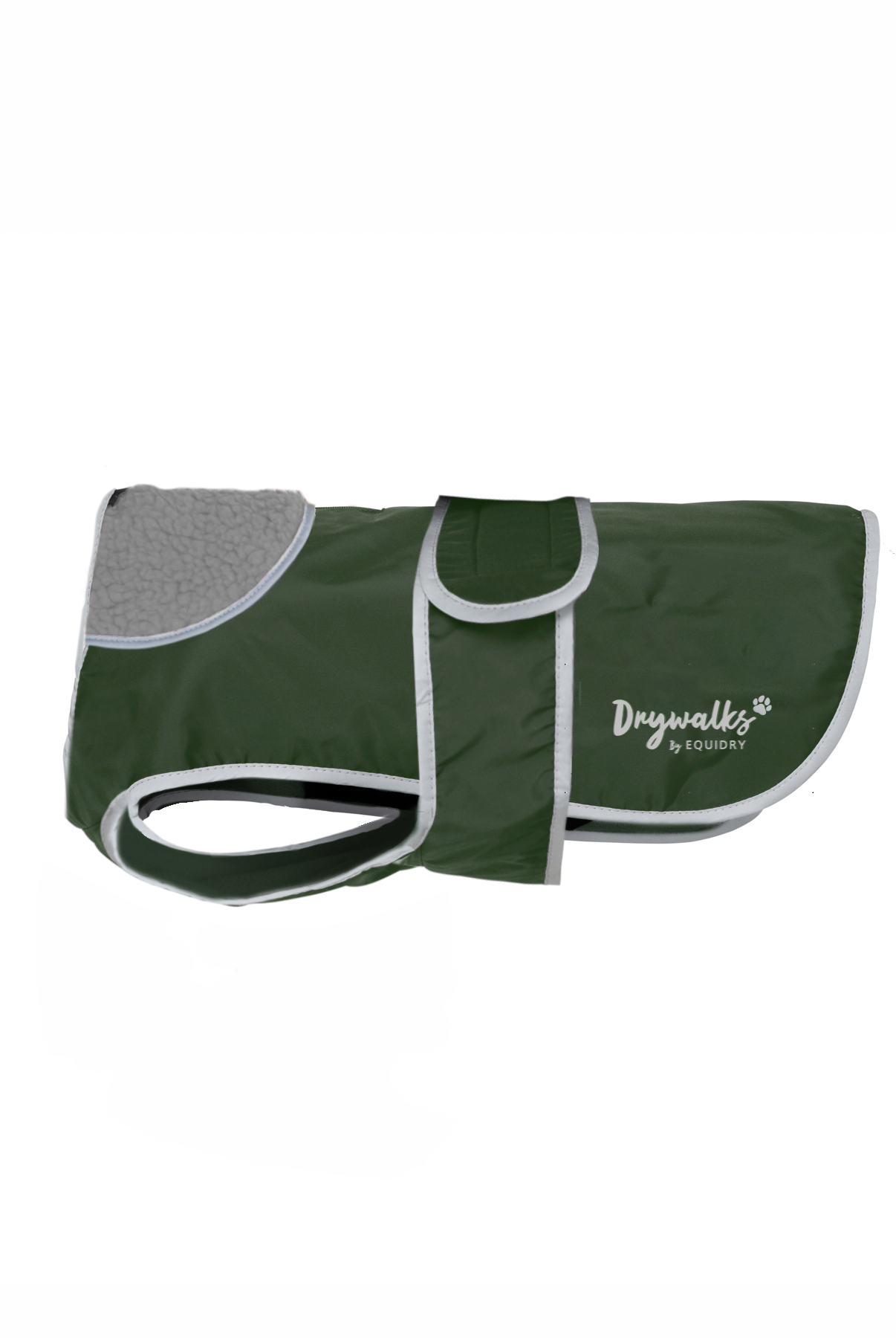 Drywalks Waterproof Dog Coat in black forest green