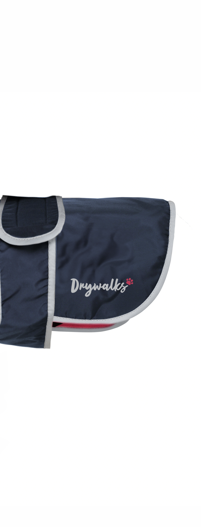 Drywalks Waterproof Dog Coat in navy/raspberry