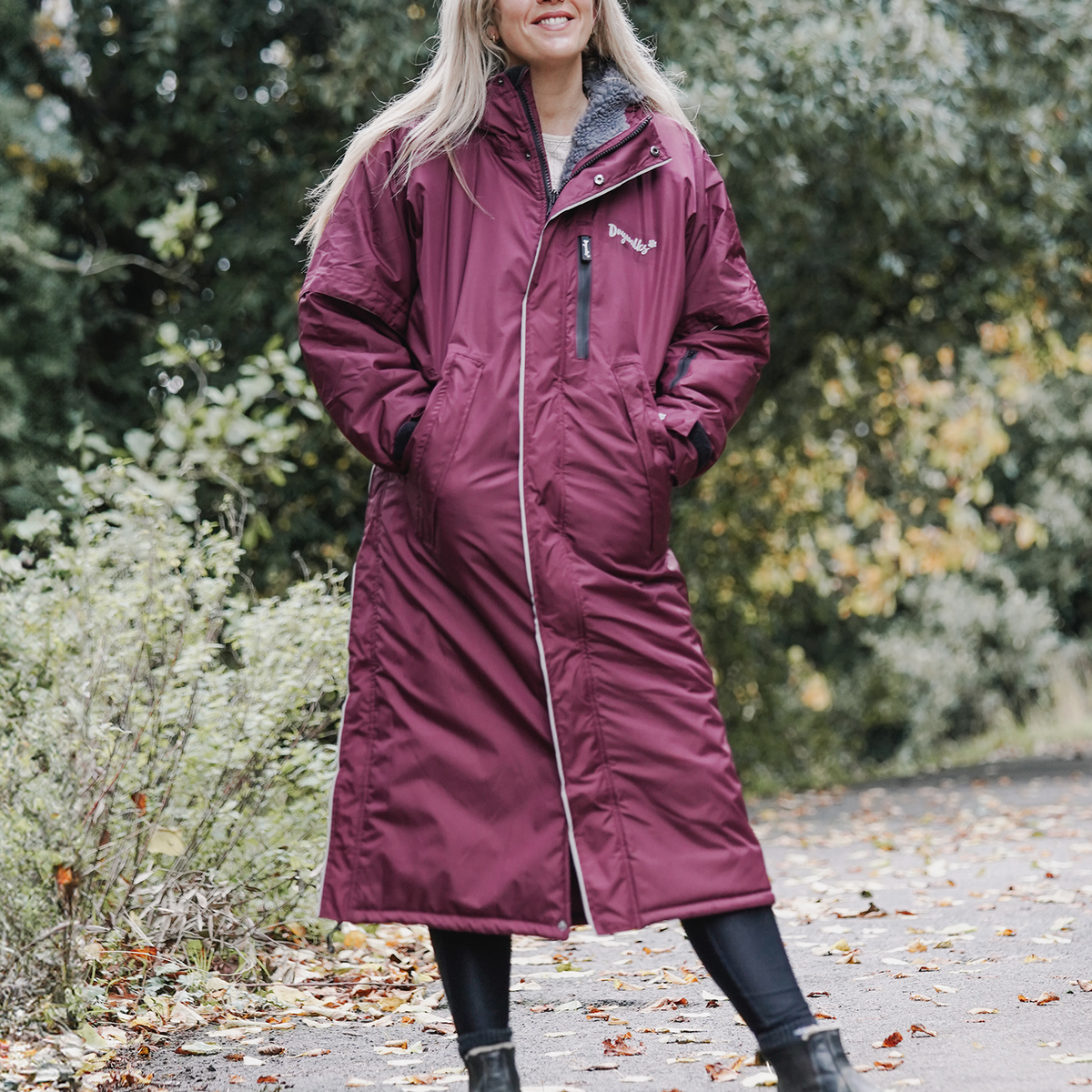 Drywalks Winter Walker Waterproof Dog Walking Coat Plum