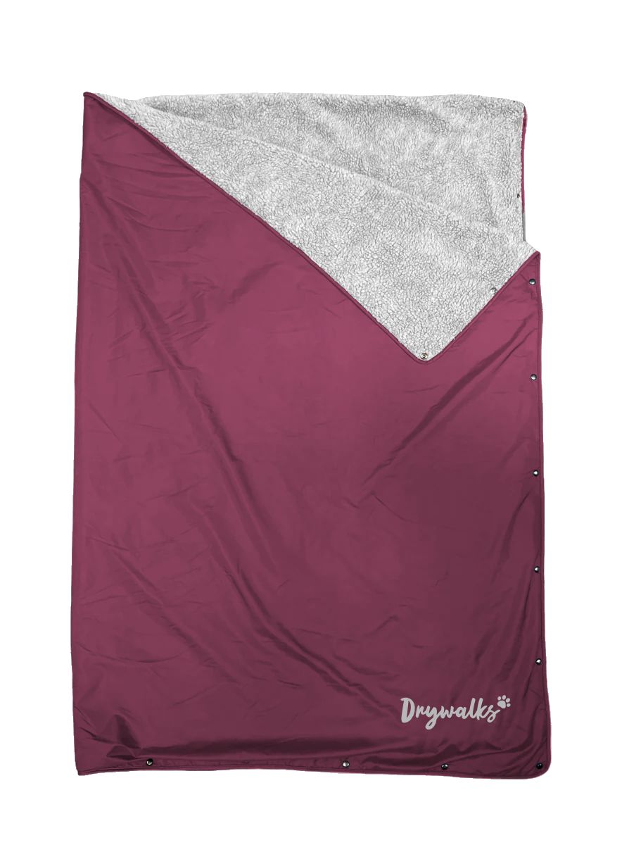 Drywalks Canine Cosy Waterproof Blanket in plum