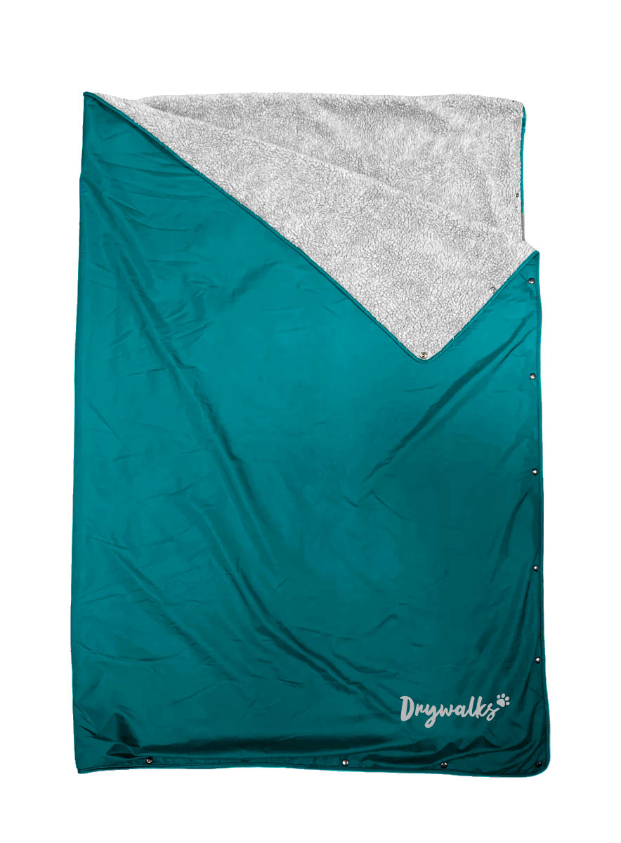 Drywalks Canine Cosy Waterproof Blanket in teal