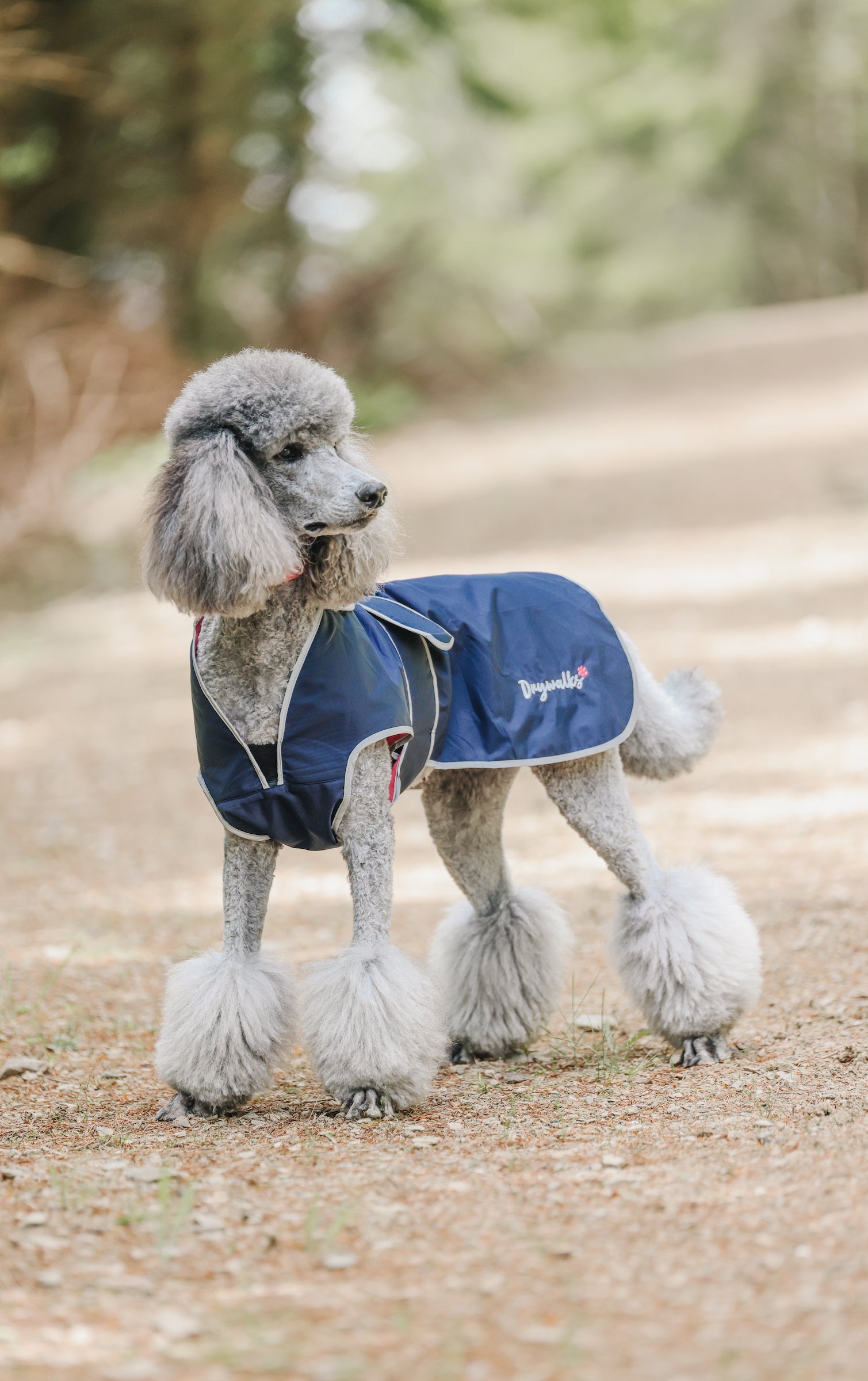 Drywalks Waterproof Dog Coat Fleece Lined Breathable Navy Blue