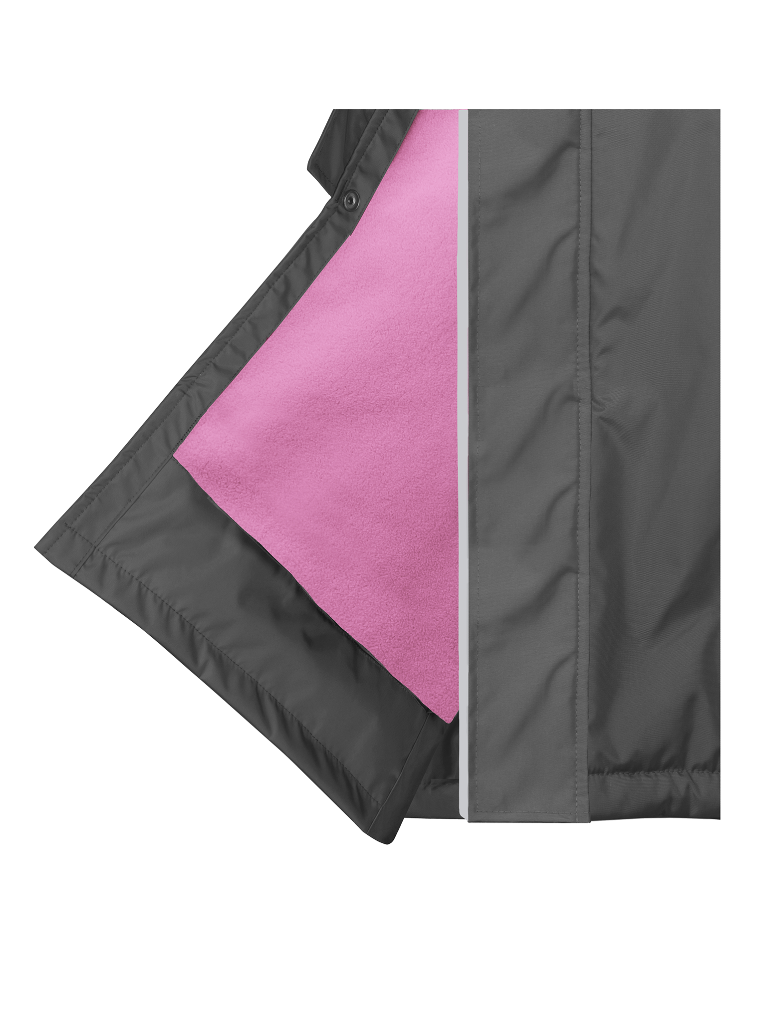 Drywalks Women's Waterproof Dog Walking Coat in charcoal/pink inner lining