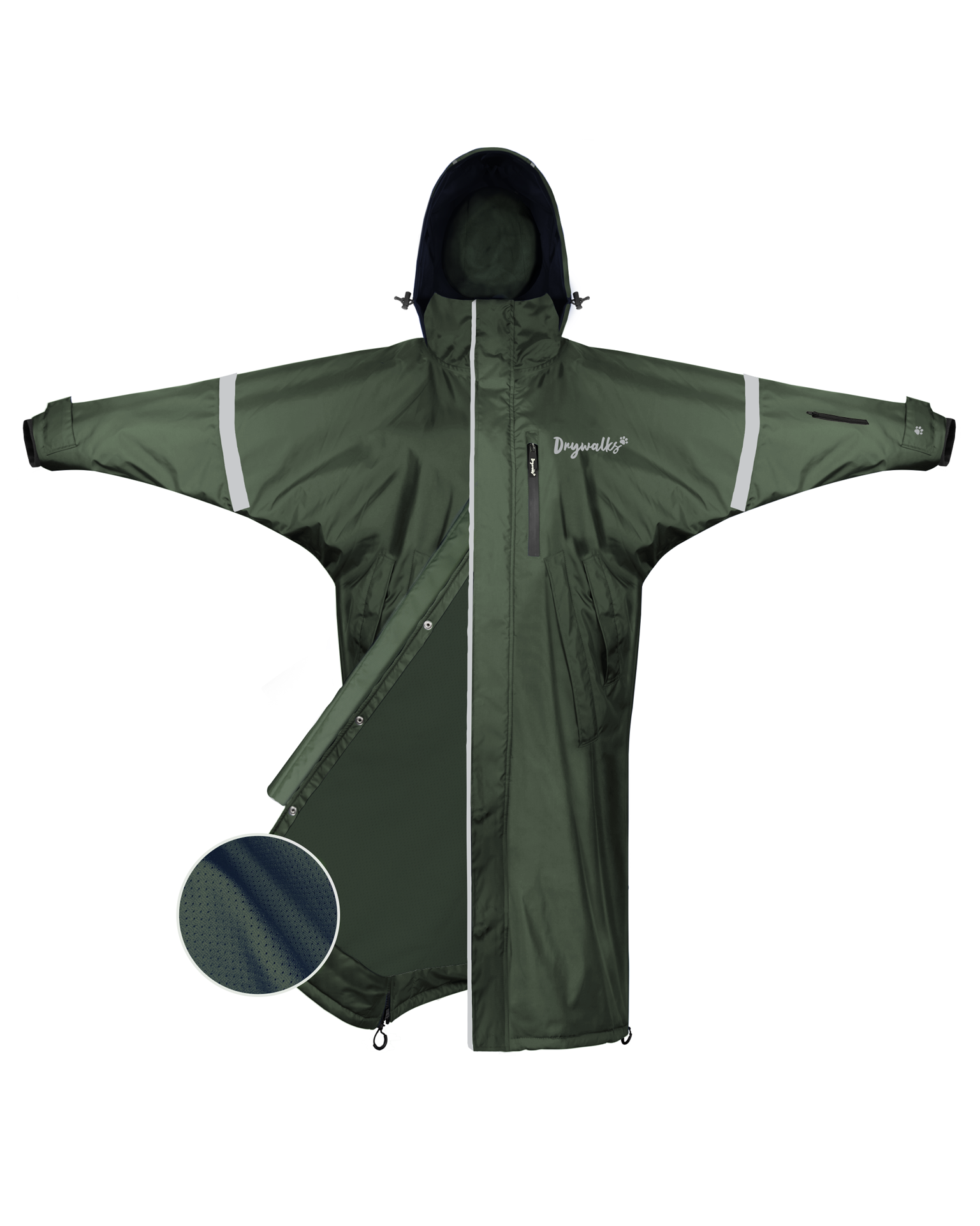 Waterproof Mac | Black Forest Green