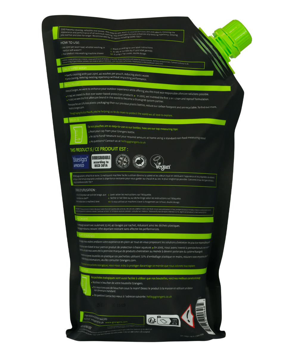 Grangers Performance Wash 1L Eco Pouch