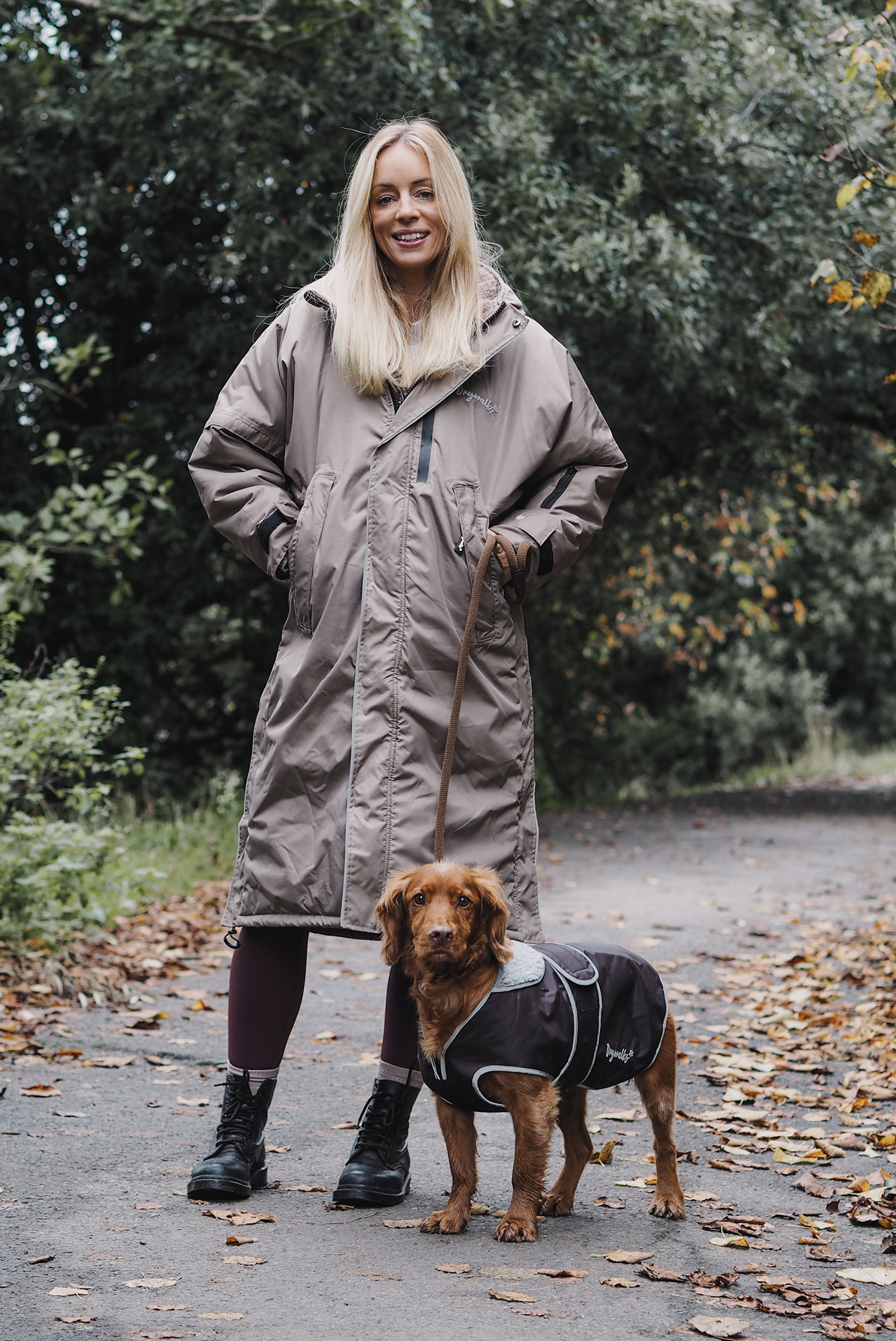 Long Waterproof Ladies Waterproof Dog Walking Coats Dog Walking